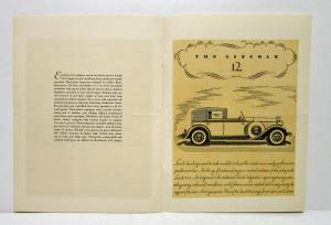 1932 A Lincoln Presentation Sales Folder V8 & V12