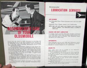 1962 Oldsmobile Owners Manual F-85 Care & Operation Maintenance Original