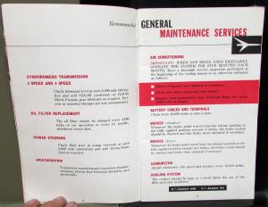 1962 Oldsmobile Owners Manual F-85 Care & Operation Maintenance Original