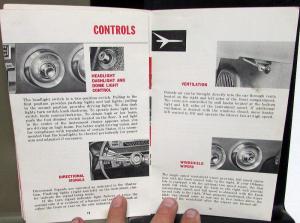 1962 Oldsmobile Owners Manual F-85 Care & Operation Maintenance Original