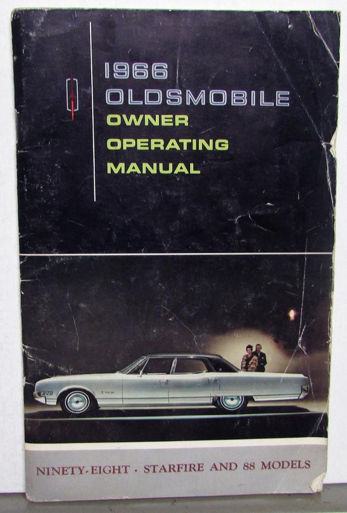 1966 Oldsmobile Owners Manual 98 Starfire 88 W/Climate Control Hangtag