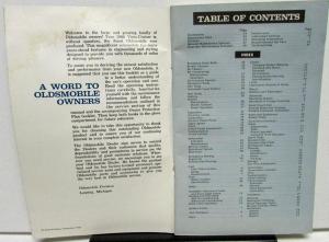 1966 Oldsmobile Owners Manual Vista-Cruiser Wagon Care & Operation Original