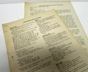 1936 Lincoln Zephyr Service Specs and Ford Laboratory Test Instructions