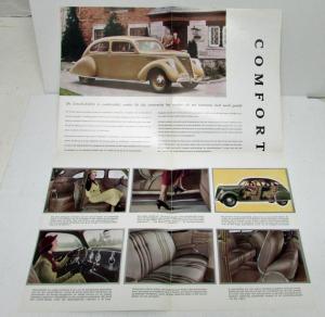 1936 Lincoln Zephyr Sales Folder Comfort Dutch Text