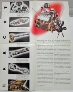 1936 Lincoln Zephyr Sales Folder Kracht Power Dutch Text
