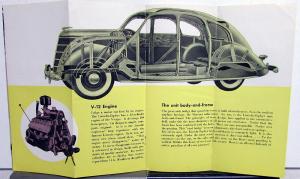 1936 1937 Lincoln Zephyr Outstanding Used Car Values Sales Folder Brochure