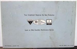 1970 Oldsmobile Owners Manual Vista-Cruiser Wagon Care & Operation Original