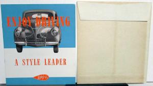 1936 to 1939 Lincoln Zephyr Enjoy Driving a Style Leader Sales Brochure