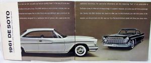 1961 DeSoto Hardtop 2-door 4-door Sales Brochure Oversized Original