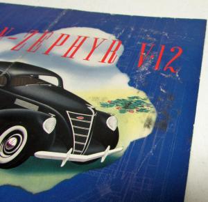 1937 Lincoln Zephyr V12 Sales Folder