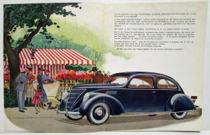 1937 Lincoln Zephyr V12 De Eigenaars aan het Woord Sales Folder Dutch Text