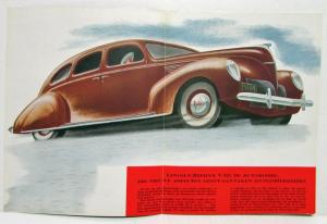 1938 Lincoln Zephyr V12 Voor 1938 De nieuwe Sales Folder Dutch Text Orig Rare