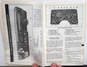 1979 Oldsmobile Owners Manual Starfire Models Care & Operation