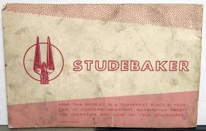 1961 Studebaker Lark 6 & 8 Hawk Owners Manual Guide Original Red Cover