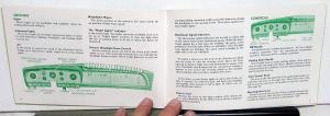 1963 Studebaker Gran Turismo Hawk Owners Manual Guide Original