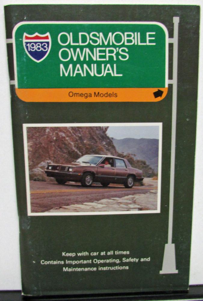 1983 Oldsmobile Owners Manual Omega Models Care & Operation