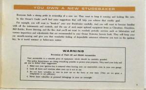 1966 Studebaker Car CANADIAN Owners Manual Guide