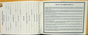 1965 Studebaker Owner Protective Service Booklet Original CANADIAN