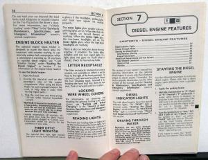 1984 Oldsmobile Owners Manual Toronado Models Care & Operation