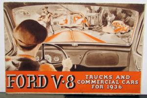 1936 Ford V8 80 Horse Power Trucks and Commercial Cars Sales Brochure ORIGINAL