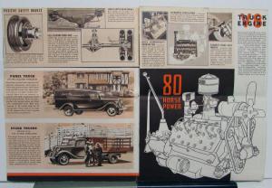 1936 Ford V8 80 Horse Power Trucks and Commercial Cars Sales Brochure ORIGINAL