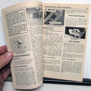 1986 Oldsmobile Owners Manual Delta 88 Ninety-Eight 98 Models Care & Operation