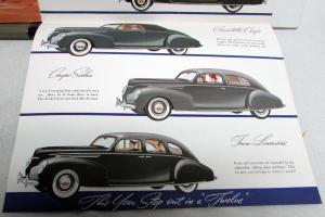 1939 Lincoln Zephyr Sales Folder The Modern 12