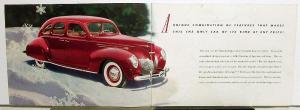 1939 Lincoln Zephyr Sales Brochure But Whats Beneath Its Outward Beauty