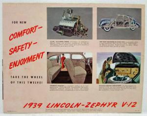 1939 Lincoln Zephyr Sales Folder Things We Discovered Along the Way