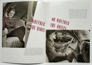 1939 Lincoln Zephyr Sales Brochure A Woman Takes the Wheel
