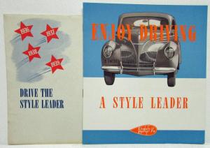 1940 Lincoln Zephyr 1936 to 1939 Used Car Brochure with Envelope Enjoy Driving