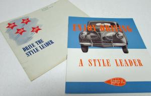 1940 Lincoln Zephyr 1936 to 1939 Used Car Brochure with Envelope Enjoy Driving