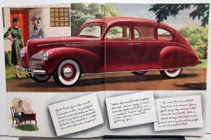 1940 Lincoln Zephyr Sales Brochure The Motor Diary of a Modern Woman Original