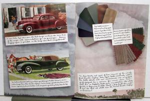 1940 Lincoln Zephyr Sales Brochure The Motor Diary of a Modern Woman Original