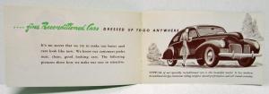 1940 Lincoln Zephyr Used Car Sales Brochure with Envelope If You Are the Type