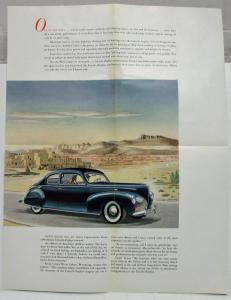 1940 Lincoln Zephyr Sales Folder Sweet Music