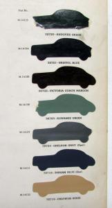1942 Lincoln Zephyr Paint Chips Leaflet Sherwin-Williams Automotive Finishes