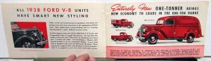 1938 Ford Complete Line Trucks & Commercial Cars On Job Test Sales Brochure
