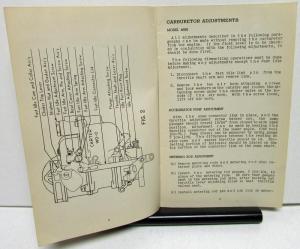 1940 Pontiac Shop Manual Supplement Torpedo Eight Dual Carburetor Service Update