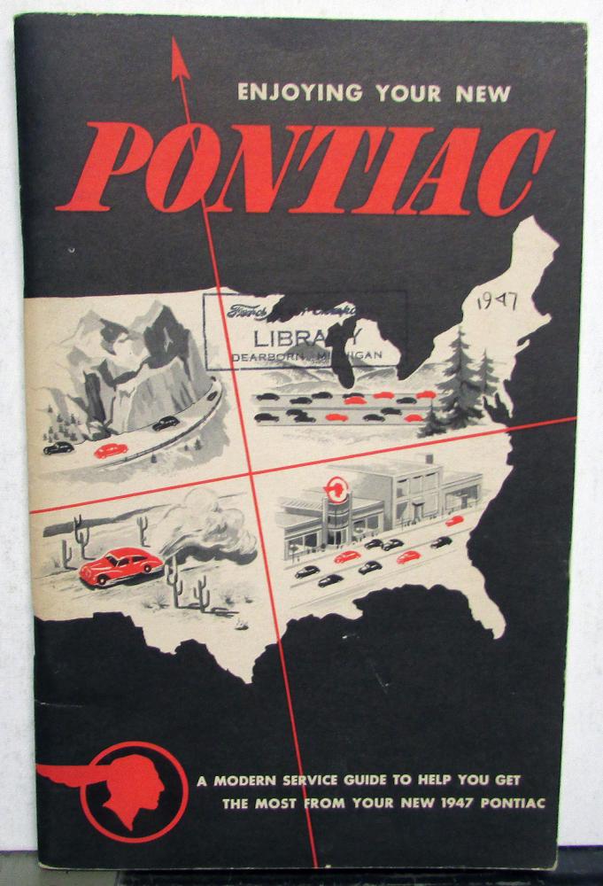 1947 Pontiac Six & Eight Owners Manual Care & Operation Original Rare