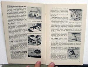 1947 Pontiac Six & Eight Owners Manual Care & Operation Original Rare