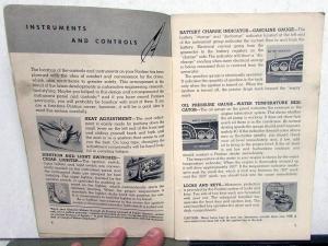 1950 Pontiac Six & Eight Owners Manual Care & Operation Chieftain Streamliner