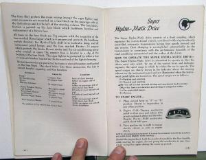 1958 Pontiac Owners Manual Bonneville Star Chief Chieftain Super Chief Safari