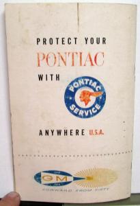 1958 Pontiac Owners Manual Bonneville Star Chief Chieftain Super Chief Safari