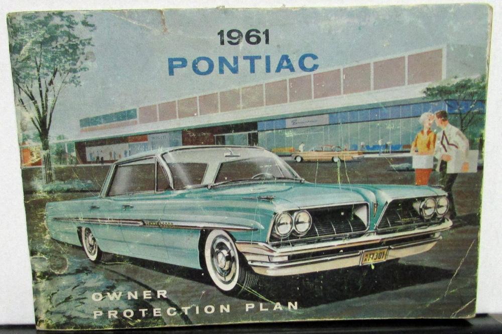 1961 Pontiac Owner Protection Plan Booklet Warranty