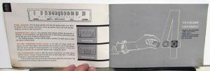 1962 Pontiac Tempest Owners Manual Care & Operation Original