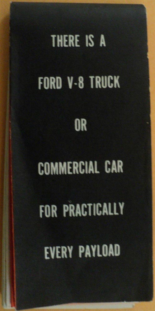 1939 Ford V8 Truck Or Commercial Car for Every Payload ORIG Information Brochure