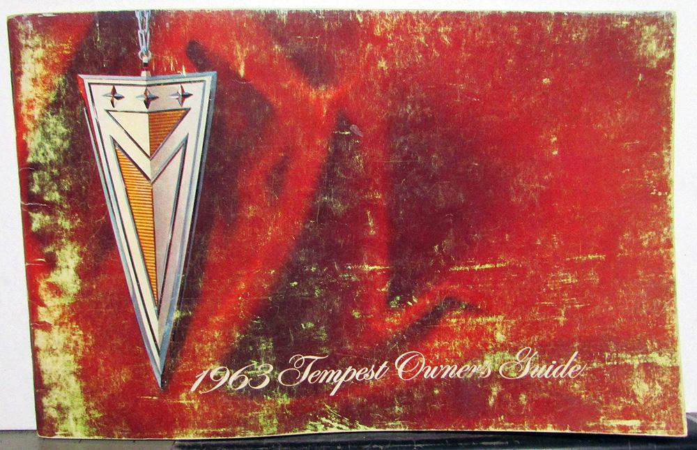 1963 Pontiac Tempest Owners Manual Care & Operation Original