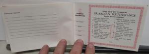 1963 Pontiac & Tempest Owner Protection Plan Booklet With Ident-O-Plate