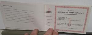 1963 Pontiac & Tempest Owner Protection Plan Booklet With Ident-O-Plate